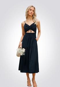 Повседневное платье Cupshe, темно-синий