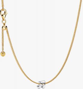 Ожерелье с подвеской Pandora Katseye Sophia's Music Note Mini, золото/серебро