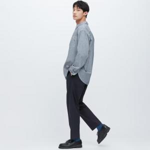 Мужские брюки Uniqlo Smart Ankle Length Trousers, тёмно-синий