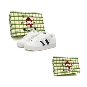 Модные повседневные универсальные низкие кеды для скейтбординга женские В комплекте коробка Nicolas.Li ., белый/синий