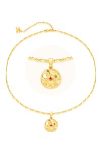 Комплект из золотого скульптурного кулона со знаком зодиака - Овен Classicharms, Cancer