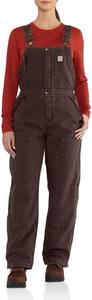 Carhartt Women's Weathered Duck Wildwood комбинезон, Dark Brown