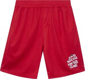 Шорты Anti Social Social Club Drama Club Mesh Shorts 'Red', красный