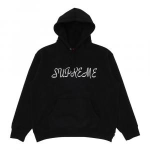 Толстовка Supreme Script Hooded, чёрный