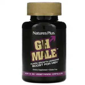 Гормон роста человека для мужчин NaturesPlus GH Male, 60 вегетарианских капсул
