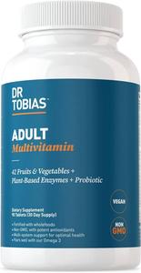 Мультивитамины Dr. Tobias Adult For Women & Men Energy & Immune Support Non-GMO, 90 таблеток