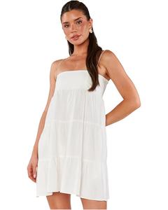 Платье Show Me Your Mumu Ooo Mini Dress, цвет White Linen