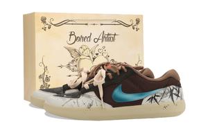 SB Force 58 Moonlit Bamboo Forest Evening Shopping Bag устойчивые к истиранию низкие кроссовки для скейтбординга Unisex Nike, черный белый коричневый