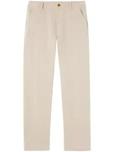 Прямые брюки с вышитым логотипом VERSACE, нейтральный