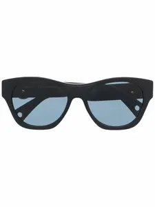 Солнцезащитные очки в квадратной оправе с логотипом Lanvin, черный