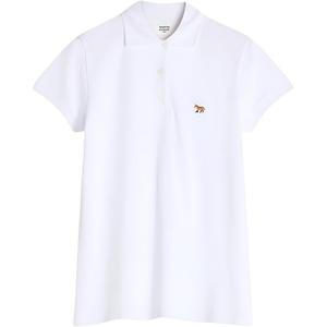 Поло с лисой от Maison Kitsuné Maison Kitsune, белый