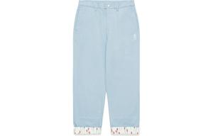 Повседневные брюки унисекс, прямого кроя Clot, синий