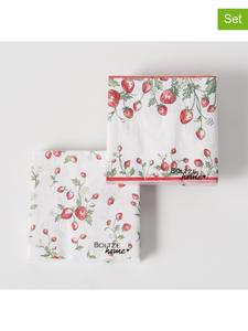 Boltze Набор из 2 штук: салфетки красно-зеленые - 2 x 20 штук