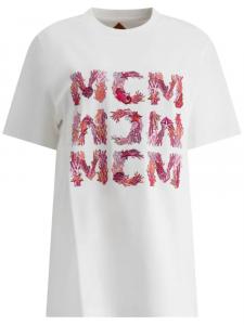 MCM футболка с логотипом, белый