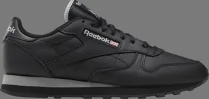 Кроссовки classic leather 'black pure grey' Reebok, черный
