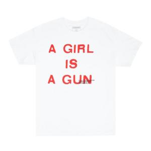 Футболка Pleasures Girl Is A Gun T-Shirt 'White', белый