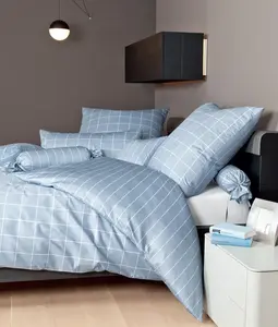 Постельное белье Janine Mako-Satin, современная классика, жемчужно-голубой, размер 135х200+80х80 Original Janine