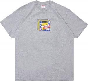 Футболка Supreme Cheese Tee 'Heather Grey', серый
