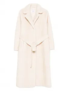 Пальто с поясом Forte Dei Marmi Couture, бежевый