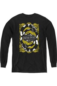 Детский худи с длинным рукавом «Битлджус: У нас есть червяки» Gildan, черный