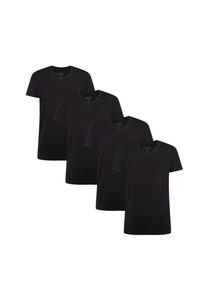 Женская футболка KATE, 4 шт. - майка, круглый вырез, одинарный трикотаж Bamboo Basics, черный