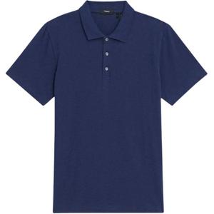 Футболка поло мужская морская синяя THEORY