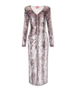 Бархатное платье Дмартель Diesel, серый