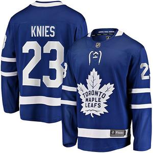 Мужская синяя домашняя джерси toronto maple leafs matthew knies home premier breakaway Fanatics