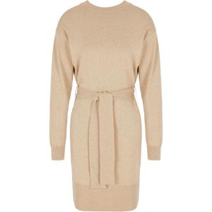 AE FW24 Женское платье с длинными рукавами Gold ARMANI EXCHANGE, золотой