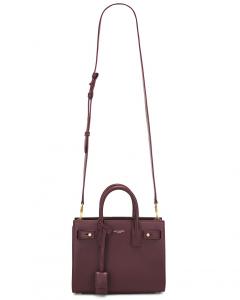 Сумка Nano Sac De Jour Saint Laurent, цвет Hot Wine
