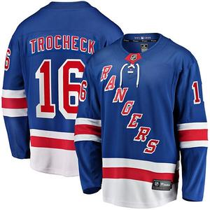 Мужская синяя домашняя джерси Vincent Trocheck New York Rangers Fanatics