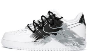 Кроссовки Nike Air Force 1 Skateboard Shoes Unisex Low-Top Black White Gray