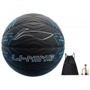 LINING Баскетбольный мяч PU Blue Black размер 7 тренировочный unisex Китай