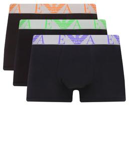 Боксеры мужские Emporio Armani хлопковые 3 шт, черный