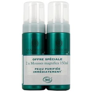 Magnifica Organic Очищающий мусс против несовершенств 150 мл - Упаковка из 2 шт Sanoflore