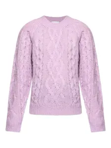 Свитер вязаный косами MARANT ÉTOILE, розовый