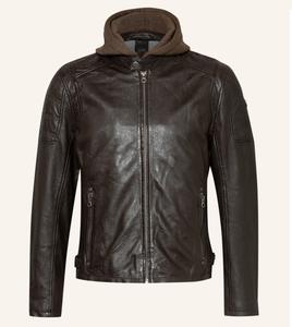 Куртка кожаная Gipsy Raylo, темно-коричневый