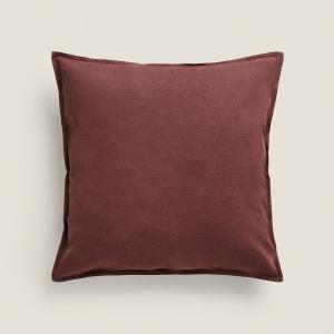 Чехол для подушки Zara Home Topstitching, бордовый