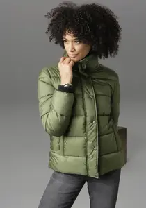 Стеганая куртка Aniston CASUAL в модном двухцветном дизайне, зеленый