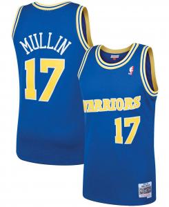 Мужская футболка chris mullin royal golden state warriors 1993-94 hardwood classics swingman player Mitchell & Ness