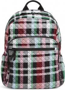 Женский хлопковый рюкзак Vera Bradley Campus,  плед с лентами