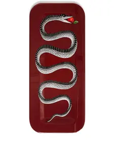 Деревянный поднос serpente, 60х25 см, Fornasetti, красный