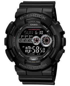 Мужские цифровые часы XL с черным полимерным ремешком GD100-1B G-Shock