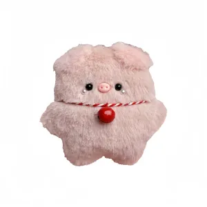 Fluffy bear Розовый поросенок пищащая плюшевая подвеска высота 11,5 см