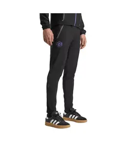 Мужские черные брюки для путешествий Manchester United 2025/26 Tiro Vis Tech AEROREADY adidas