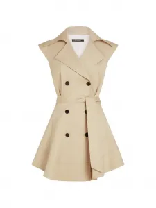 Двубортное платье мини Karl Lagerfeld, бежевый