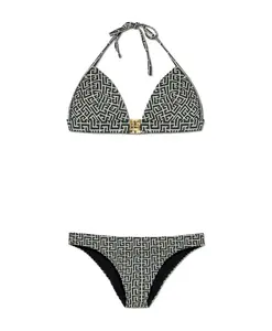 Купальник из двух частей Balmain, черный