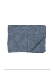 Плед скандинавской вязки Marc O'Polo Home, smoke blue
