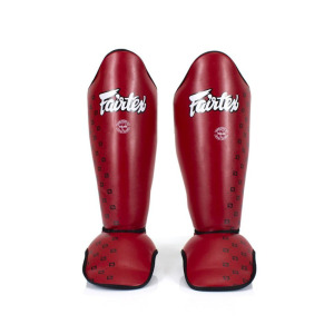 Защита голени Fairtex Competition, размер XL, красный