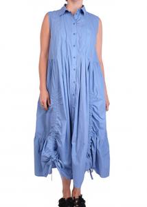 Синий бесшовный платье с вытачками без рукавов Риверсайд Baci